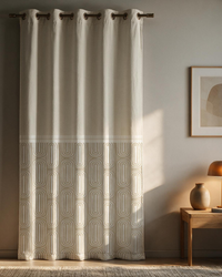 Printed Curtain 733 — Decorative Ready-Made Window Curtain - 1