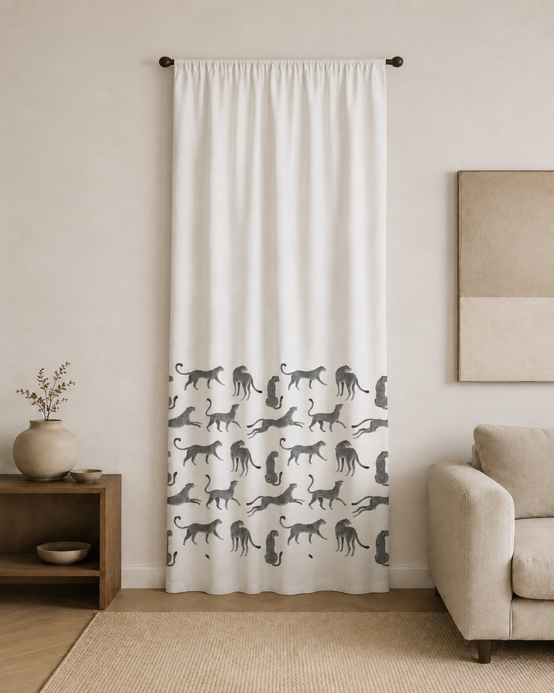 Printed Curtain 657 — Decorative Ready-Made Window Curtain