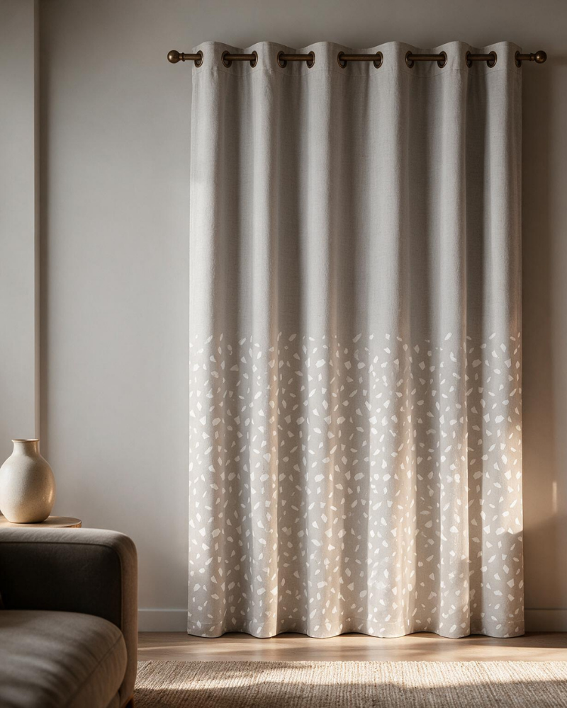 Printed Curtain 727 — Decorative Ready-Made Window Curtain