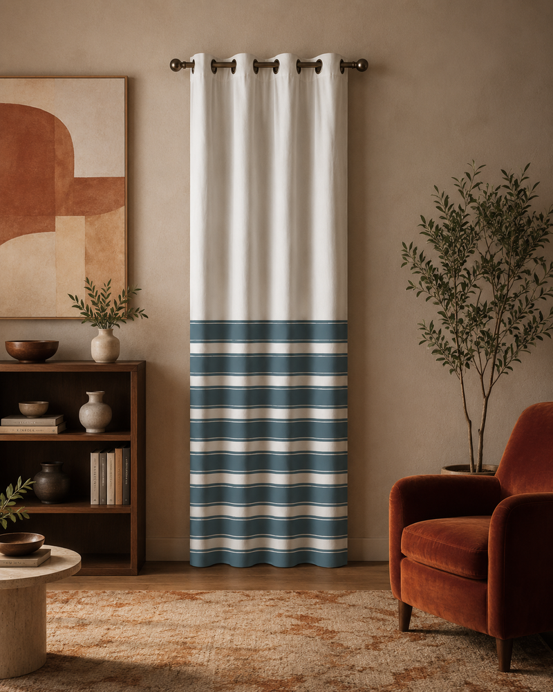 Printed Curtain 698 — Decorative Ready-Made Window Curtain