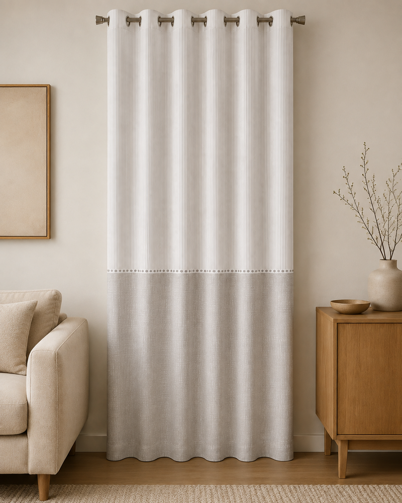 Printed Curtain 687 — Decorative Ready-Made Window Curtain