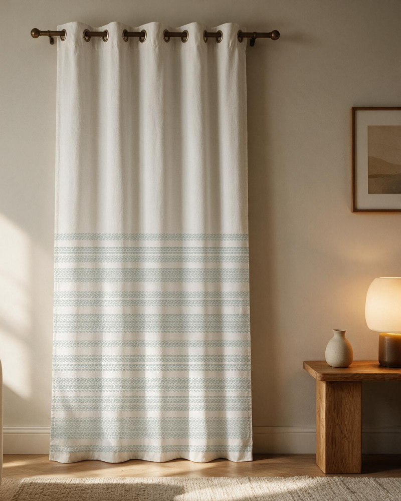Printed Curtain 667 — Decorative Ready-Made Window Curtain