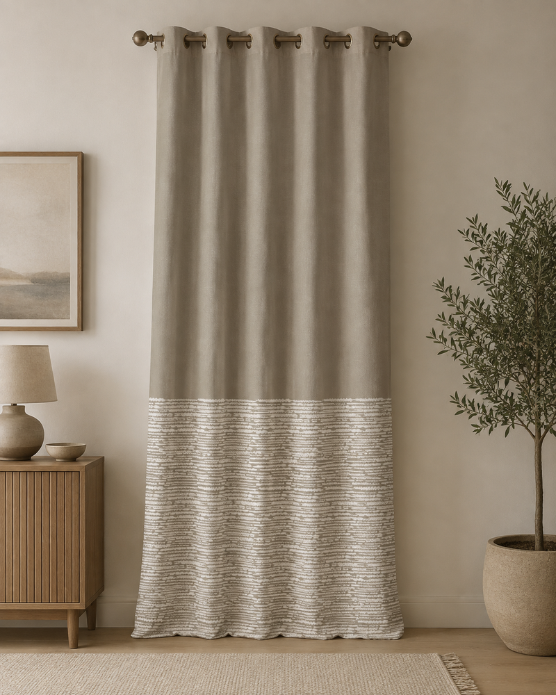 Printed Curtain 673 — Decorative Ready-Made Window Curtain