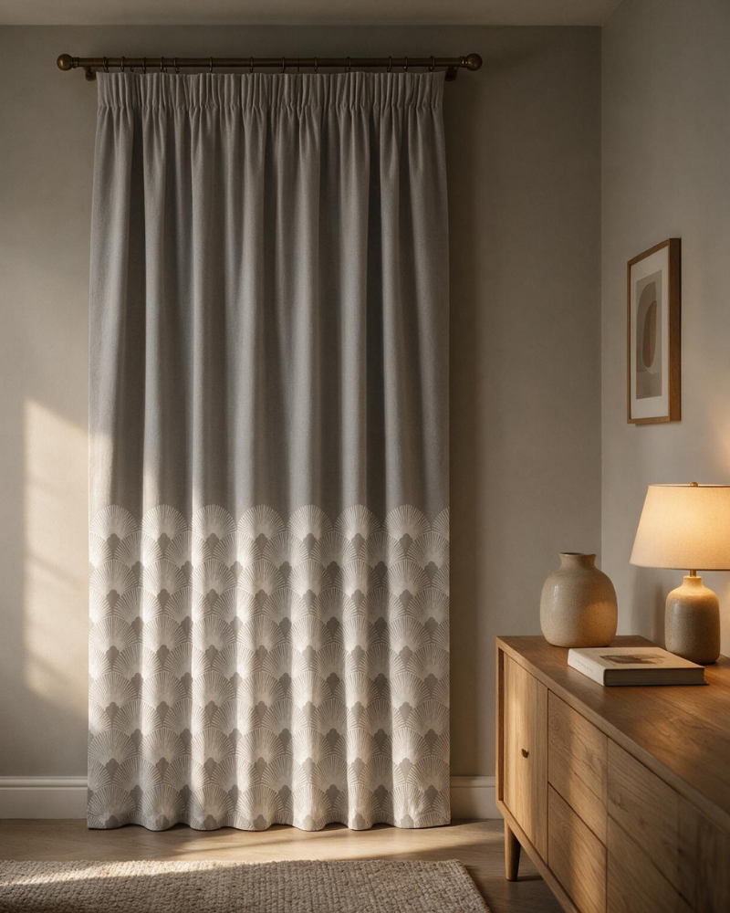 Printed Curtain 722 — Decorative Ready-Made Window Curtain