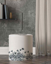 Printed Pouf 55×50 cm — Decorative Floor Pouf with Vibrant Print - 1
